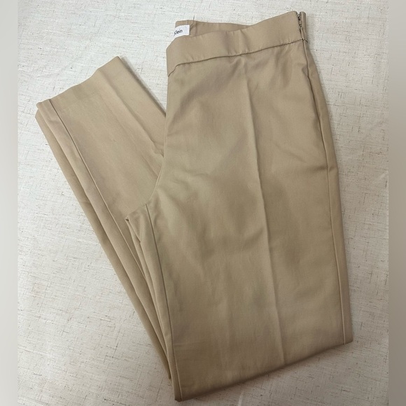 Calvin Klein Luxe Stretch Slim-Leg Pants - Picture 1 of 7